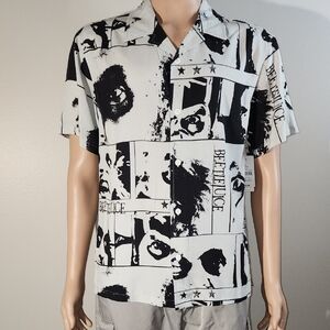Beetlejuice Black and White Men's Casual Shirt